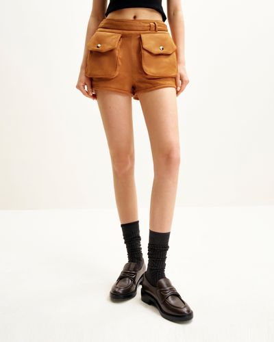 Abigail Pantaloncini Utility a Vita Alta - Marrone - JW PEI - Modalova