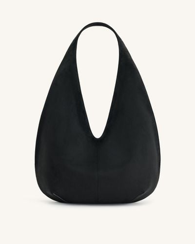 Borsa Hobo in Finta Pelle Scamosciata Dara - Nera - JW PEI - Modalova