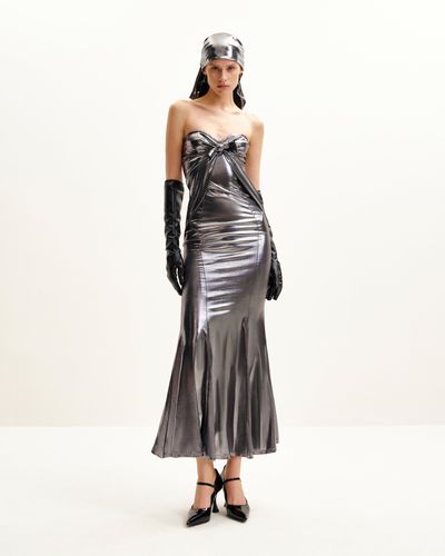 Olivia Silber Maxi-Tubenkleid - Silber - JW PEI - Modalova