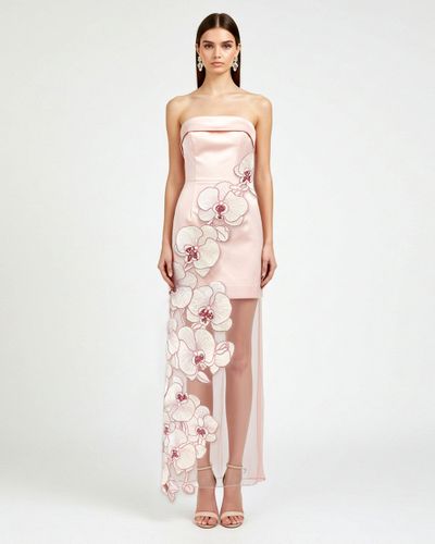 Orchideen-besticktes Kleid - Rosa - JW PEI - Modalova