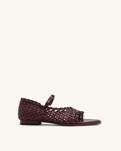 Jocelyn Flip-Flops mit gewebtem Riemen - Dunkelrot - JW PEI - Modalova