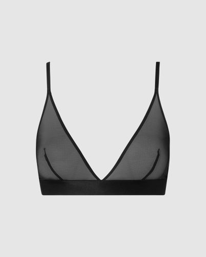 Mesh Triangle Bralette Black - Understatement - Modalova