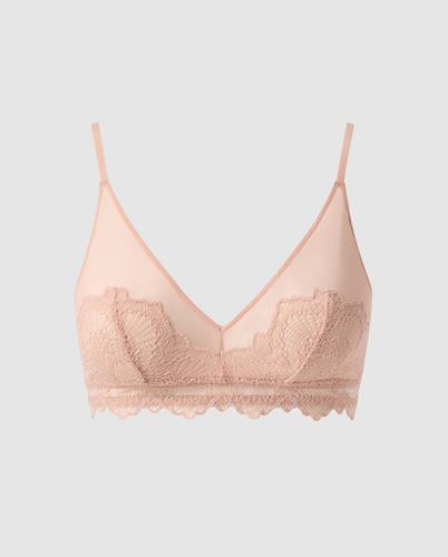 Lace Mesh Triangle Bralette | Bralettes - Bralettes / Triangle Bralette - Understatement - Modalova