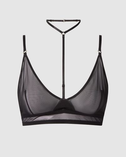 Mesh Strappy Triangle Bralette - | Bralettes - Bralettes / Triangle Bralette - Understatement - Modalova