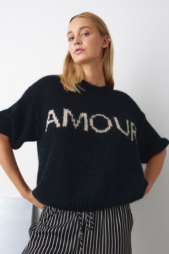 Amour Knit Black Offwhite Combo - Noella - Modalova