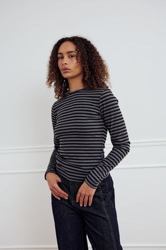 Luana Top Charcoal Mel. Black Stripe - Noella - Modalova