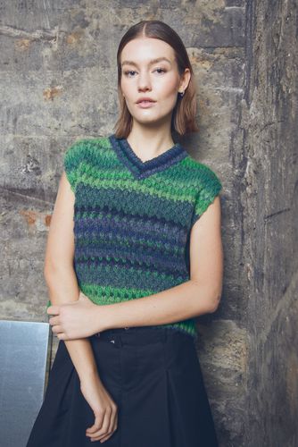 Gio Knit Vest Green Mix - Noella - Modalova