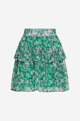 Melody Sh. Skirt Green w. Lilac Flower - Noella - Modalova