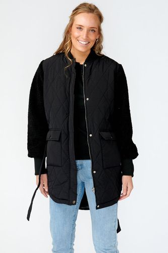 Esme Pile Jacket Solid Black - Noella - Modalova