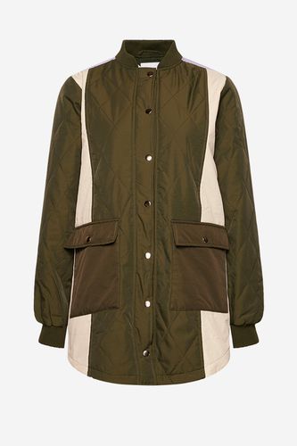 Kumi Quilt Jacket Contrast Army - Noella - Modalova