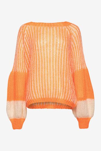 Liana Knit Sweater Orange/White - Noella - Modalova