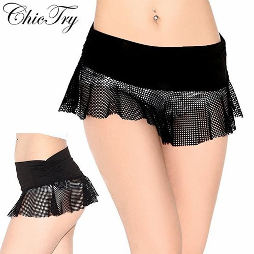 Women Fishnet Low Rise Mini Skirt - musthaveskirts - Modalova