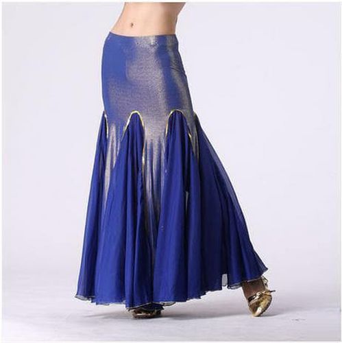 Silk And Chiffon Cotton Belly Dance Skirt - musthaveskirts - Modalova