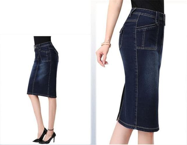 Package Hip Jeans Skirt - musthaveskirts - Modalova