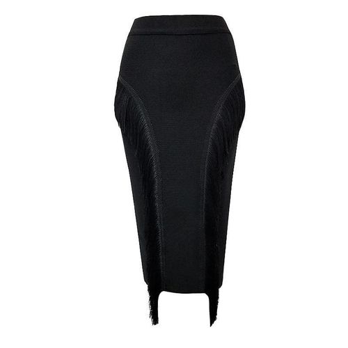 Office Lady Tassel Elegant Pencil Skirt - musthaveskirts - Modalova