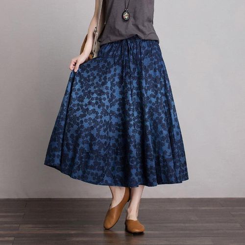 Patchwork Print Vintage Skirts - musthaveskirts - Modalova