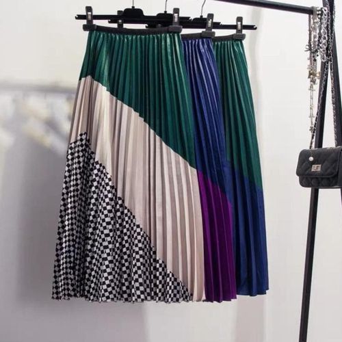 Street Style Mid-Calf Striped Skirts - musthaveskirts - Modalova