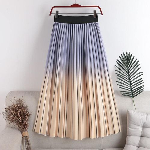 Rainbow Stripe Maxi Skirts - musthaveskirts - Modalova