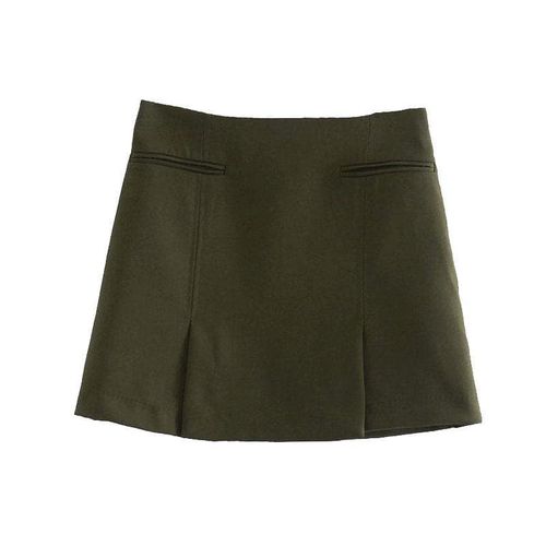 Pockets Front Vents Mini Skirt - musthaveskirts - Modalova