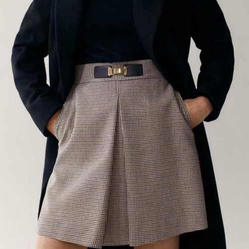 Plaid Pattern Thick Skirts - musthaveskirts - Modalova