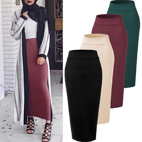Winter Abaya Muslim Long Skirts - musthaveskirts - Modalova