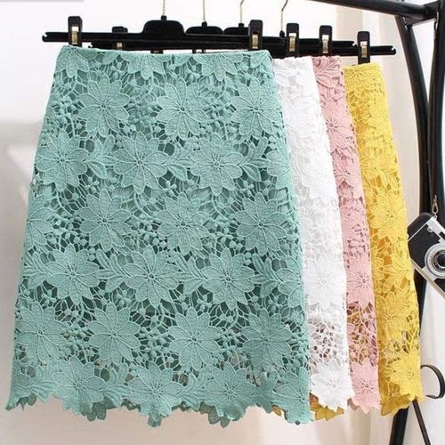 Summer Embroidery Lace Skirt - musthaveskirts - Modalova