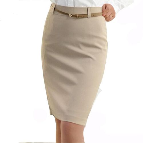 Midi Skinny Pencil Skirts With Belt - musthaveskirts - Modalova