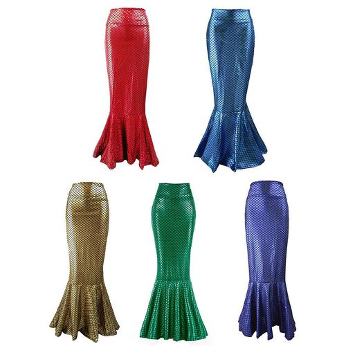 Sexy Mermaid High Waist Fishtail Maxi Skirt - musthaveskirts - Modalova