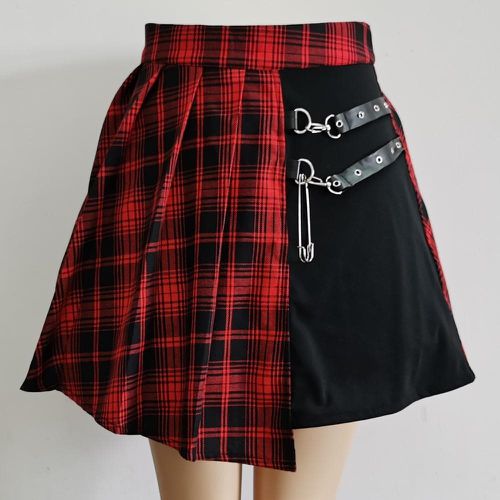Mini Pleated Skater Skirt - musthaveskirts - Modalova