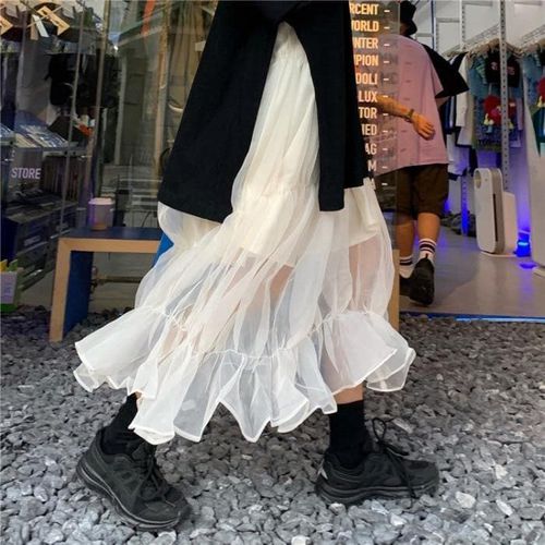 Mid-Length Korean Style Skirt - musthaveskirts - Modalova