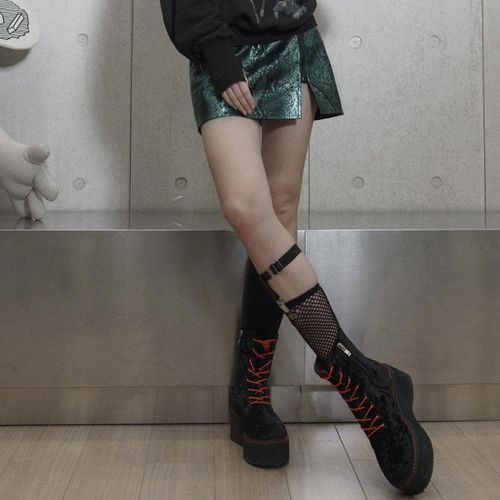 Punk Style Mini Skirt - musthaveskirts - Modalova