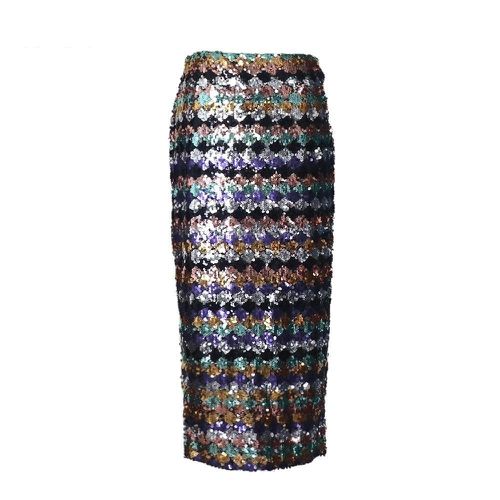 Sequined Midi Skirt - musthaveskirts - Modalova