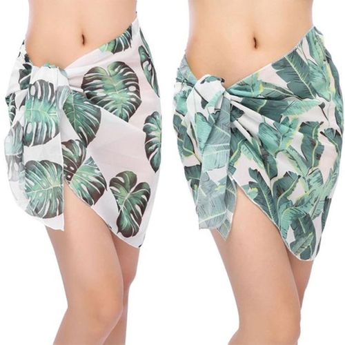 Chiffon Ruffle Sunscreen Shawl Beach Skirt - musthaveskirts - Modalova