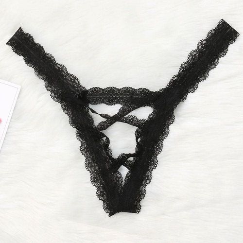 Women Erotic Lingerie Lace Flowers Briefs - musthaveskirts - Modalova