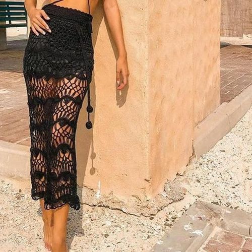 Summer Crochet Skirt Cover Up - musthaveskirts - Modalova