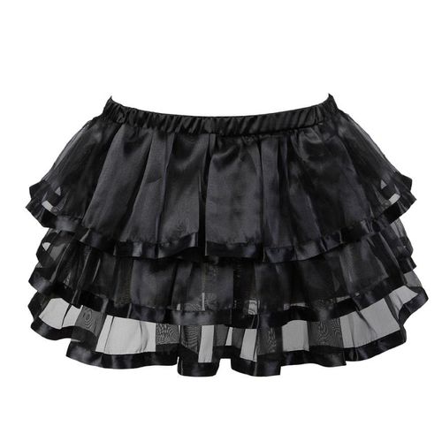 Multilayer Sexy Striped Mini Pleated Skirt - musthaveskirts - Modalova