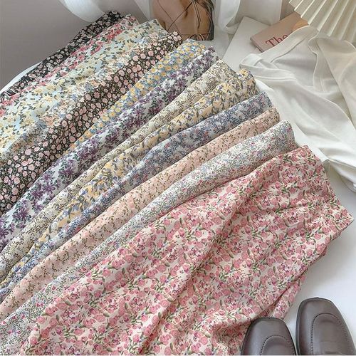 Summer High Waist Chiffon Floral Skirt - musthaveskirts - Modalova