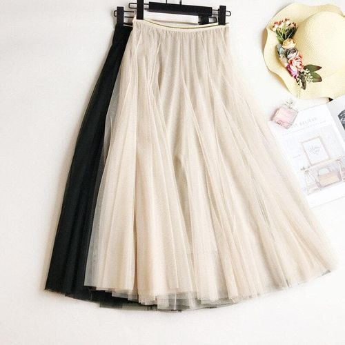 Summer High Waist A Line Tulle Skirts - musthaveskirts - Modalova