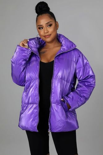 Non-stretch Bomber Jacket - KandyKouture - Modalova