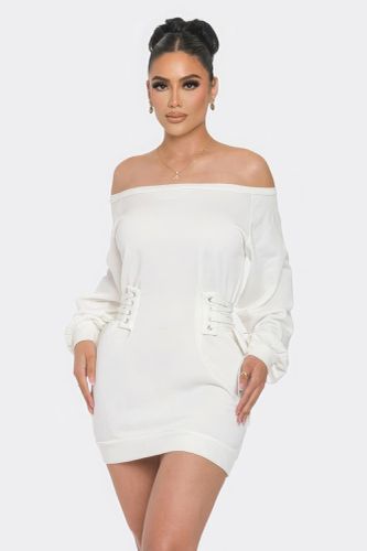 Off Shoulder Mini Dress - KandyKouture - Modalova