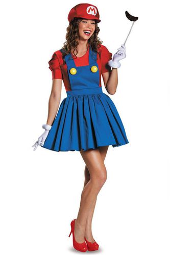 Red Blue Mario Halloween Costume 4 Pc - AMIClubwear - Modalova