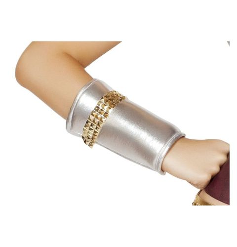 GL104 Wrist Cuffs w/Gold Trim Detail-As Shown - Roma Costume - Modalova