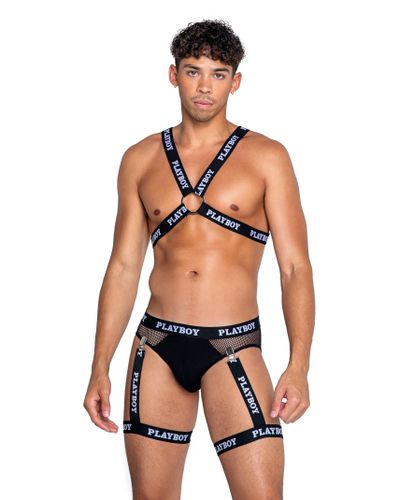 PBLI135 - Playboy Mens Dark Room Harness - Roma Confidential - Modalova