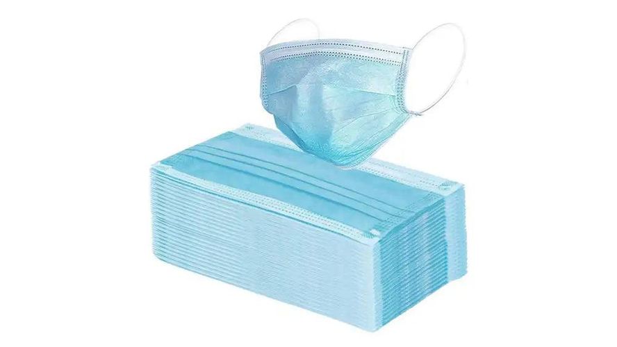 Blue Surgical 3 Layer Disposable Face Mask 50 Pieces - AMI Clubwear - Modalova