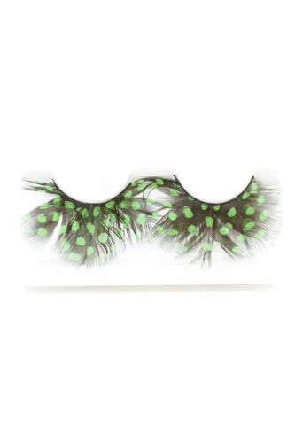 Green Black Two Tone Faux Eyelashes - Kandy Kouture - Modalova