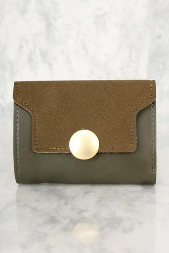 Sexy Dark Olive Faux Leather Mini Wallet - Kandy Kouture - Modalova