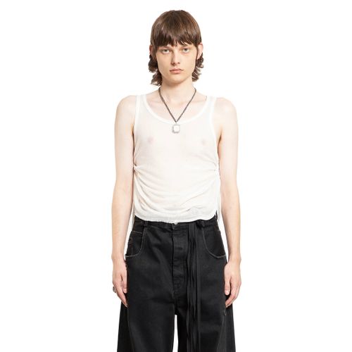 Boris Wrinkled Cropped Tank Top - ANN DEMEULEMEESTER - Modalova