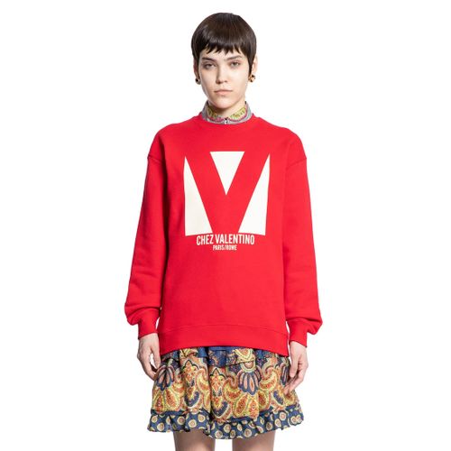 Chez Valentino Cotton Sweatshirt - VALENTINO - Modalova