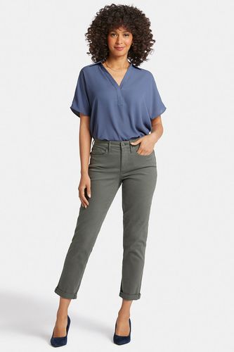 Margot Girlfriend Jeans Grün Farbiger Denim | - Nydj - Modalova