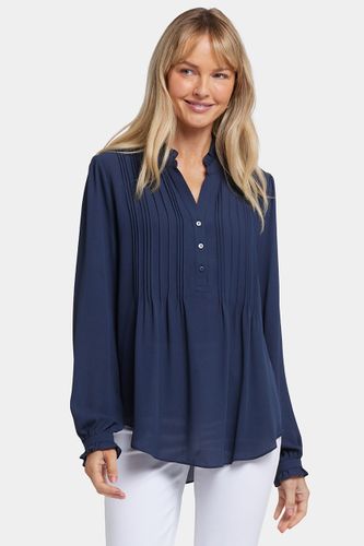 Pleated Front Tunic | Oxford Navy - Nydj - Modalova
